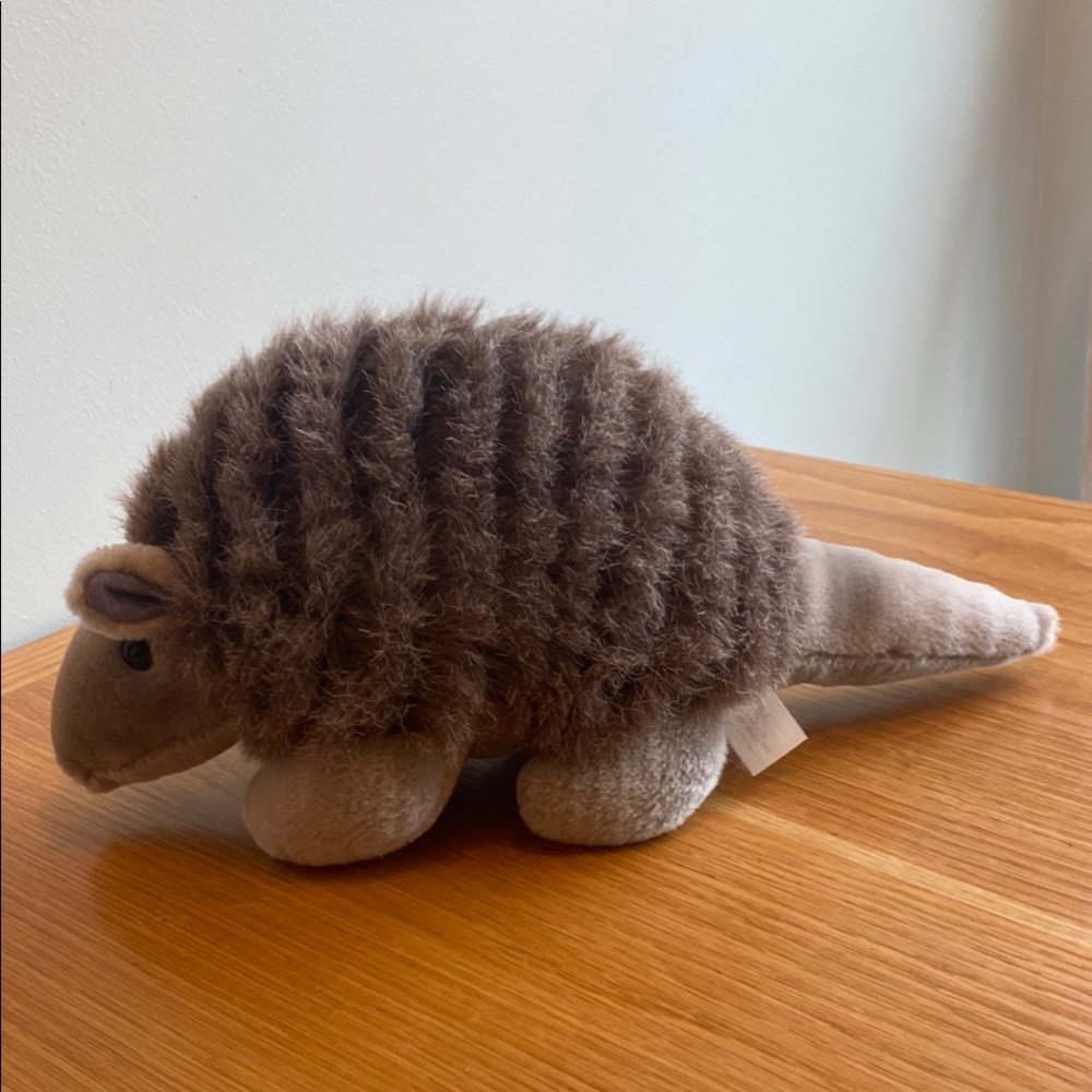 Plush Brown Armadillo Stuffed Toy